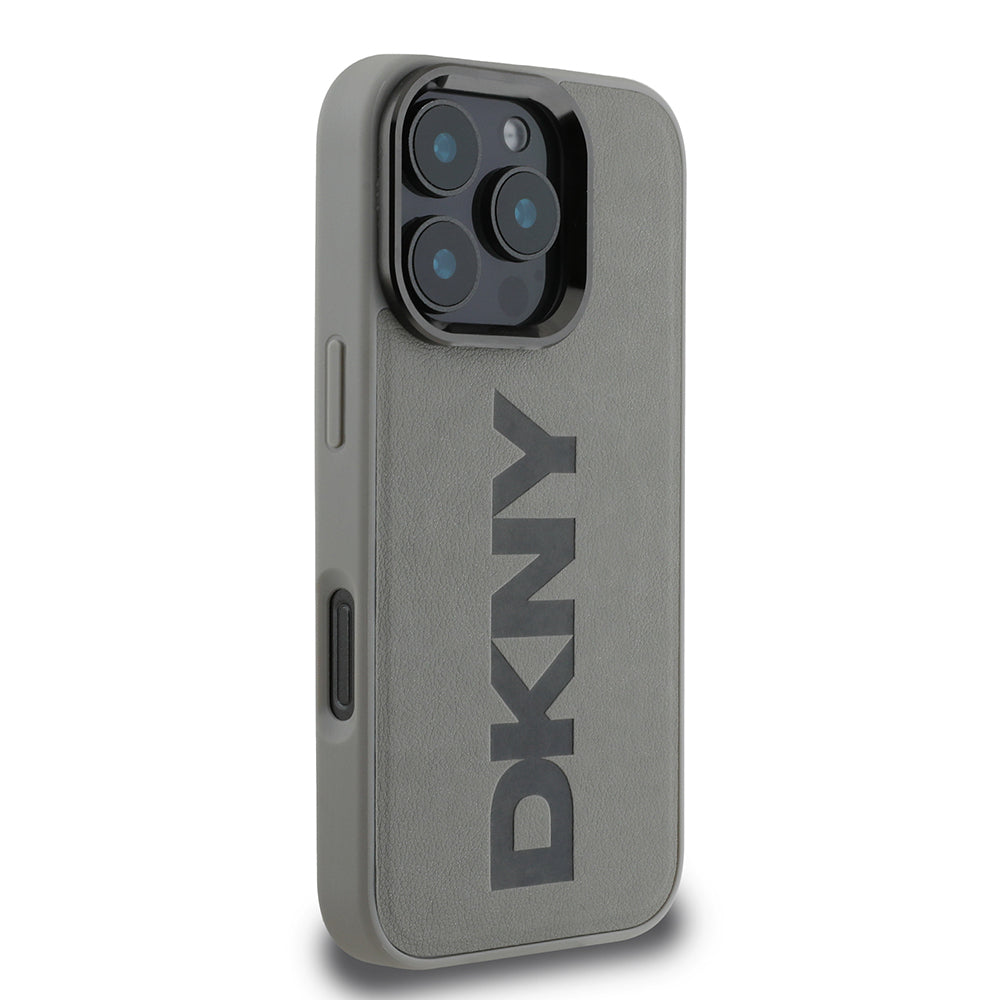 DKNY iPhone 16 Pro Orjinal Lisanslı M-safe Şarj Özellikli PU Deri Plain Kılıf