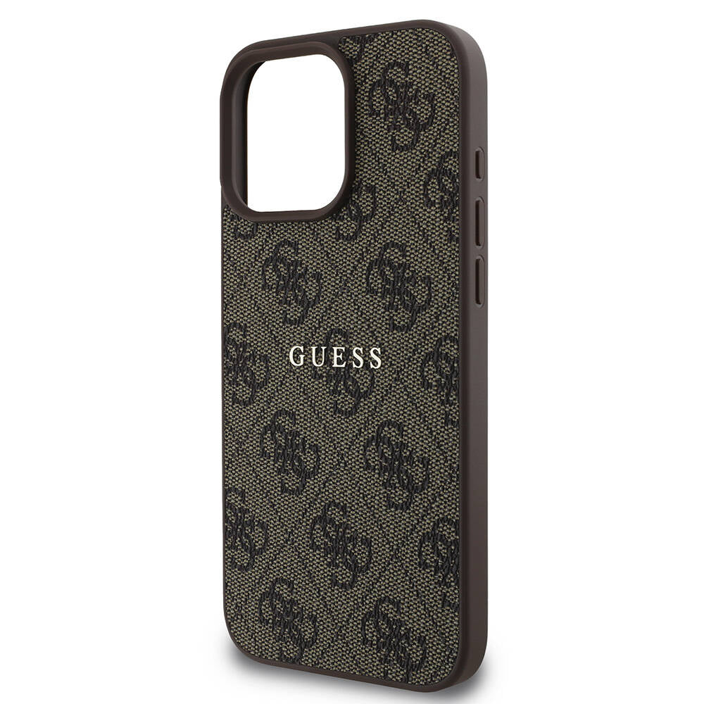 Guess iPhone 16 Pro Orjinal Lisanslı Magsafe Şarj Özellikli 4G Desenli Yazı Logolu Telefon Kılıfı - 13