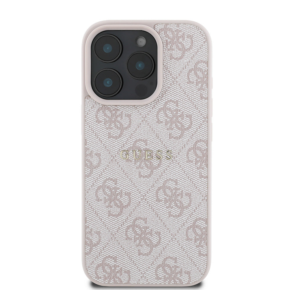 Guess iPhone 16 Pro Orjinal Lisanslı Magsafe Şarj Özellikli 4G Desenli Yazı Logolu Telefon Kılıfı - 17