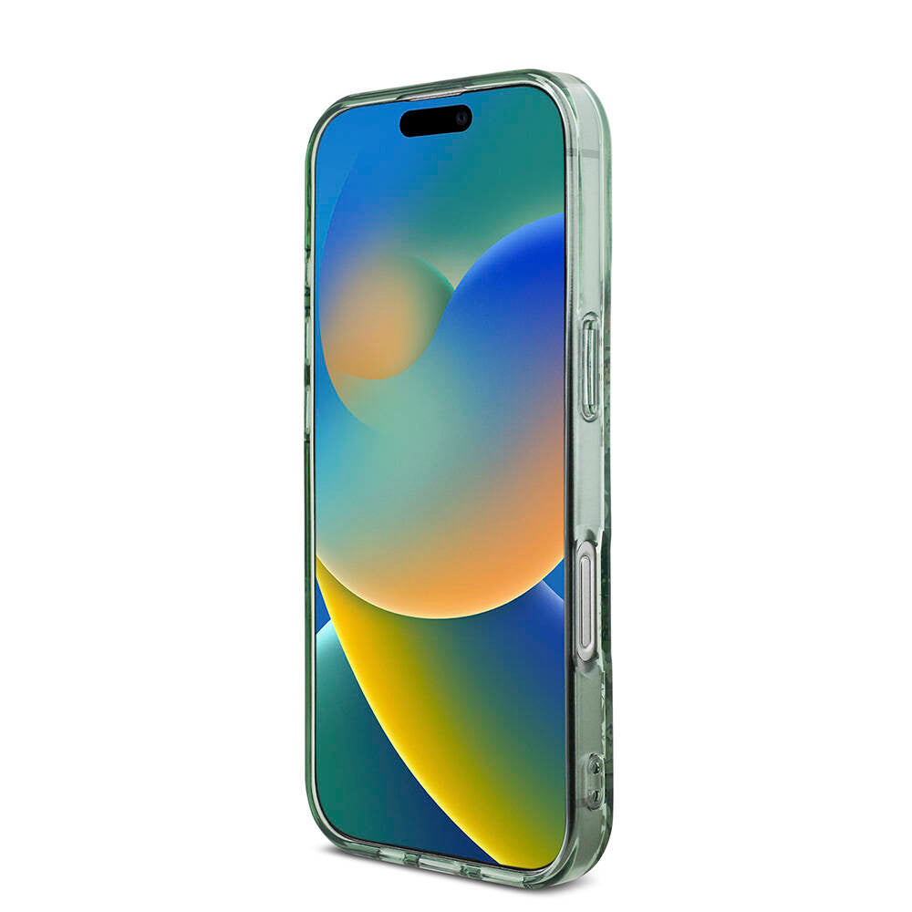 Guess iPhone 16 Pro Orjinal Lisanslı Magsafe Şarj Özellikli IML Baskılı Çiçek İnci Bileklikli Telefon Kılıfı - 23