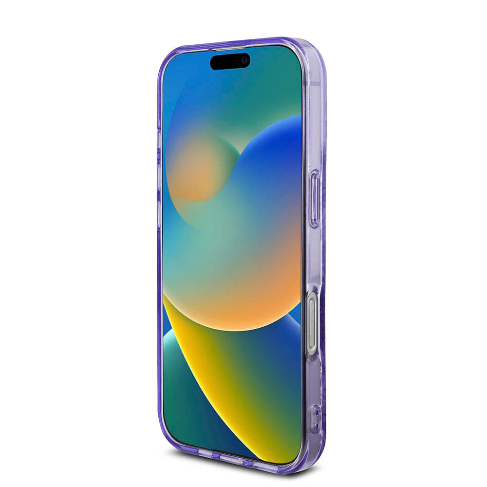 Guess iPhone 16 Pro Orjinal Lisanslı Magsafe Şarj Özellikli IML Baskılı Çiçek İnci Bileklikli Telefon Kılıfı - 6