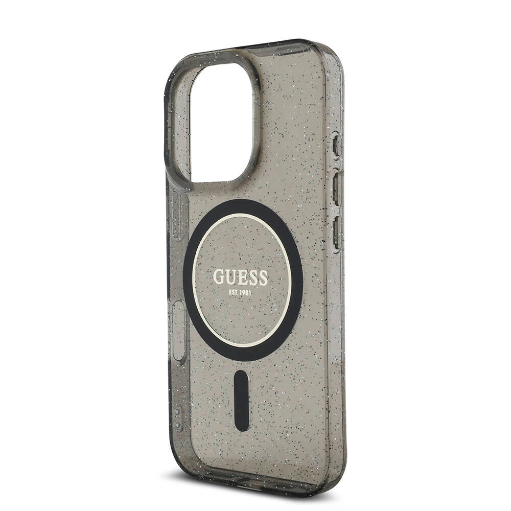 Guess iPhone 16 Pro Orjinal Lisanslı Magsafe Şarj Özellikli Simli Silikon İnci Bileklikli Telefon Kılıfı - 8