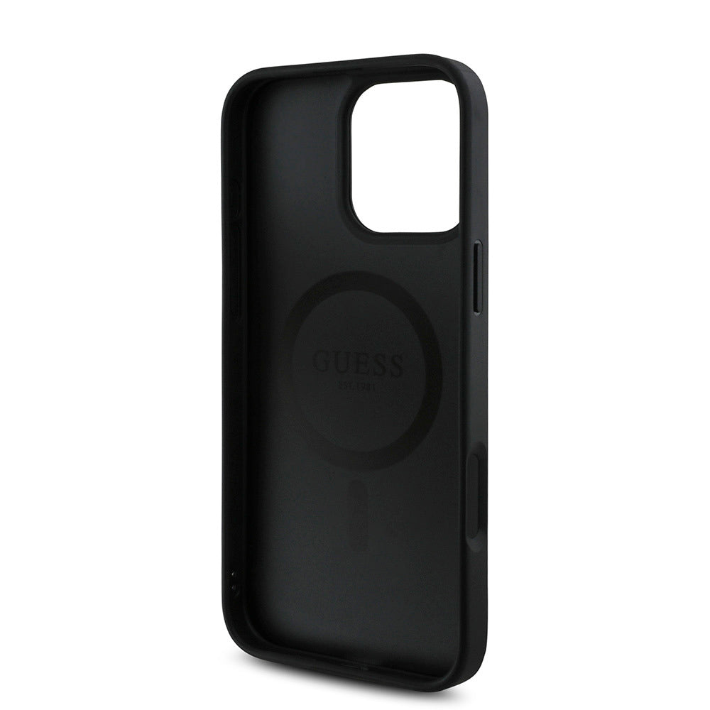 Guess iPhone 16 Pro Orjinal Lisanslı Magsafe Şarj Özellikli Small 4G Classic Telefon Kılıfı-7