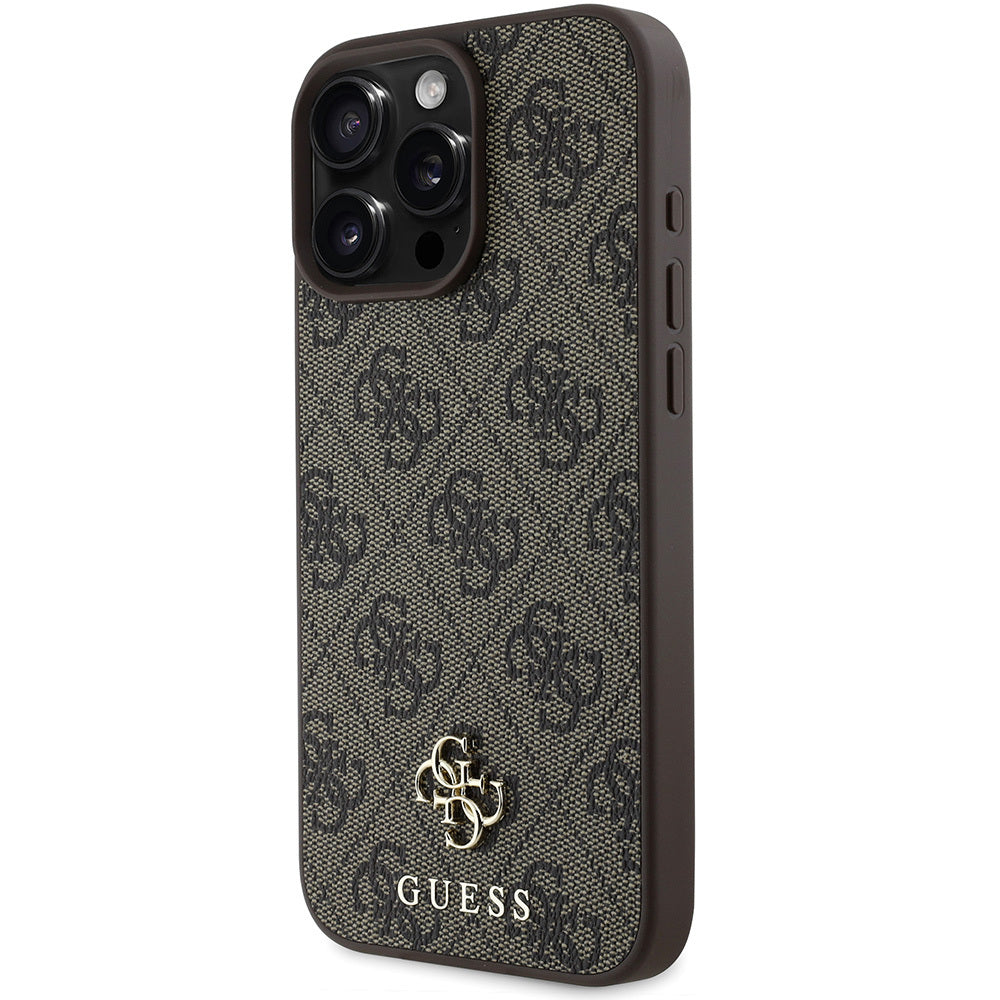 Guess iPhone 16 Pro Orjinal Lisanslı Magsafe Şarj Özellikli Small 4G Classic Telefon Kılıfı-10