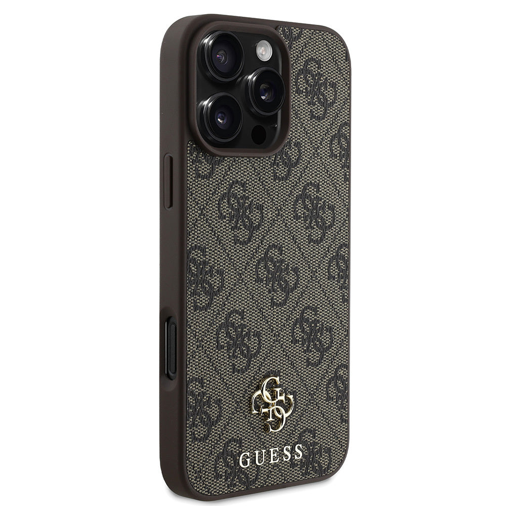 Guess iPhone 16 Pro Orjinal Lisanslı Magsafe Şarj Özellikli Small 4G Classic Telefon Kılıfı-12