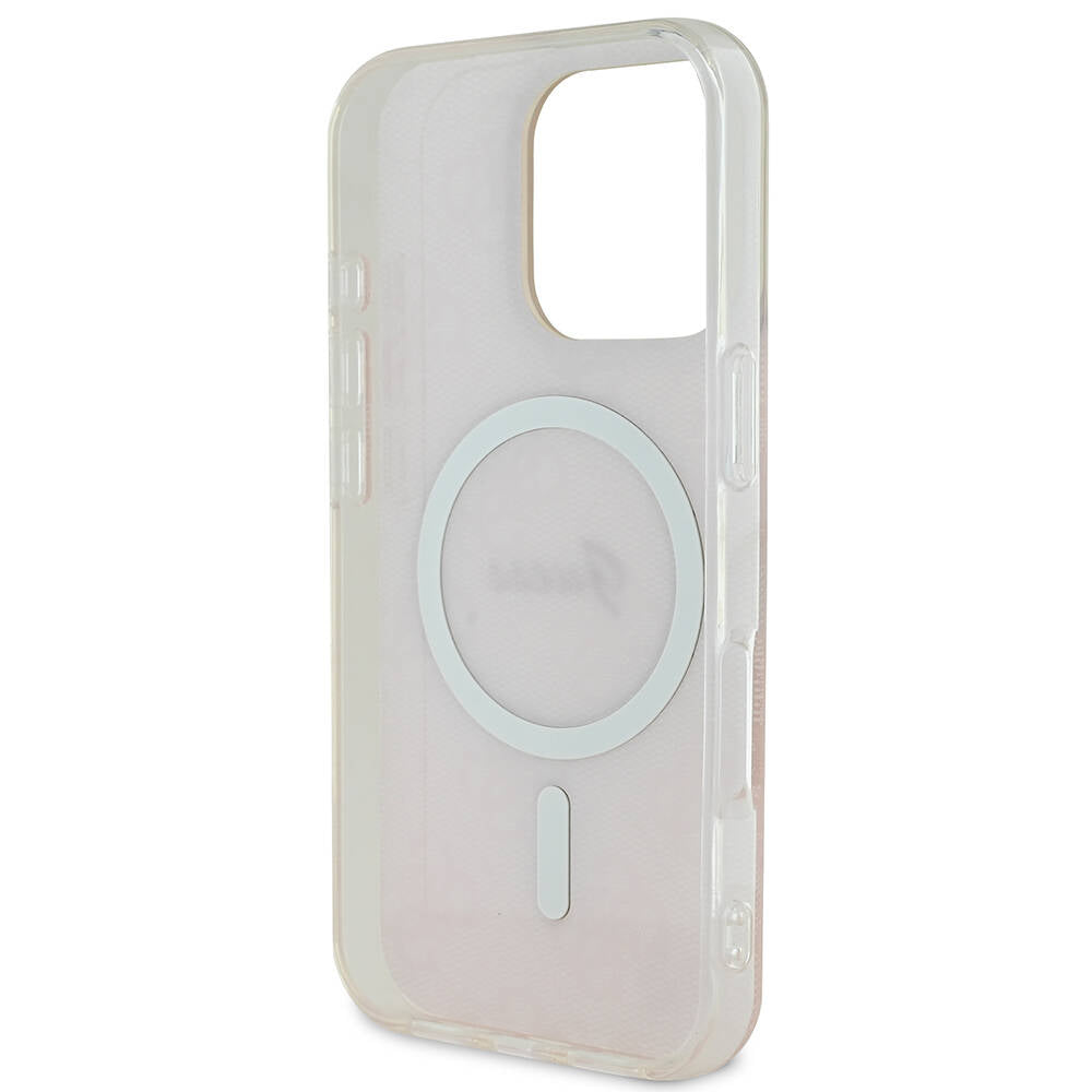 Guess iPhone 16 Pro Orjinal Lisanslı Magsafe Şarj Özellikli Yazı Logolu 4G Desenli Telefon Kılıfı - 7