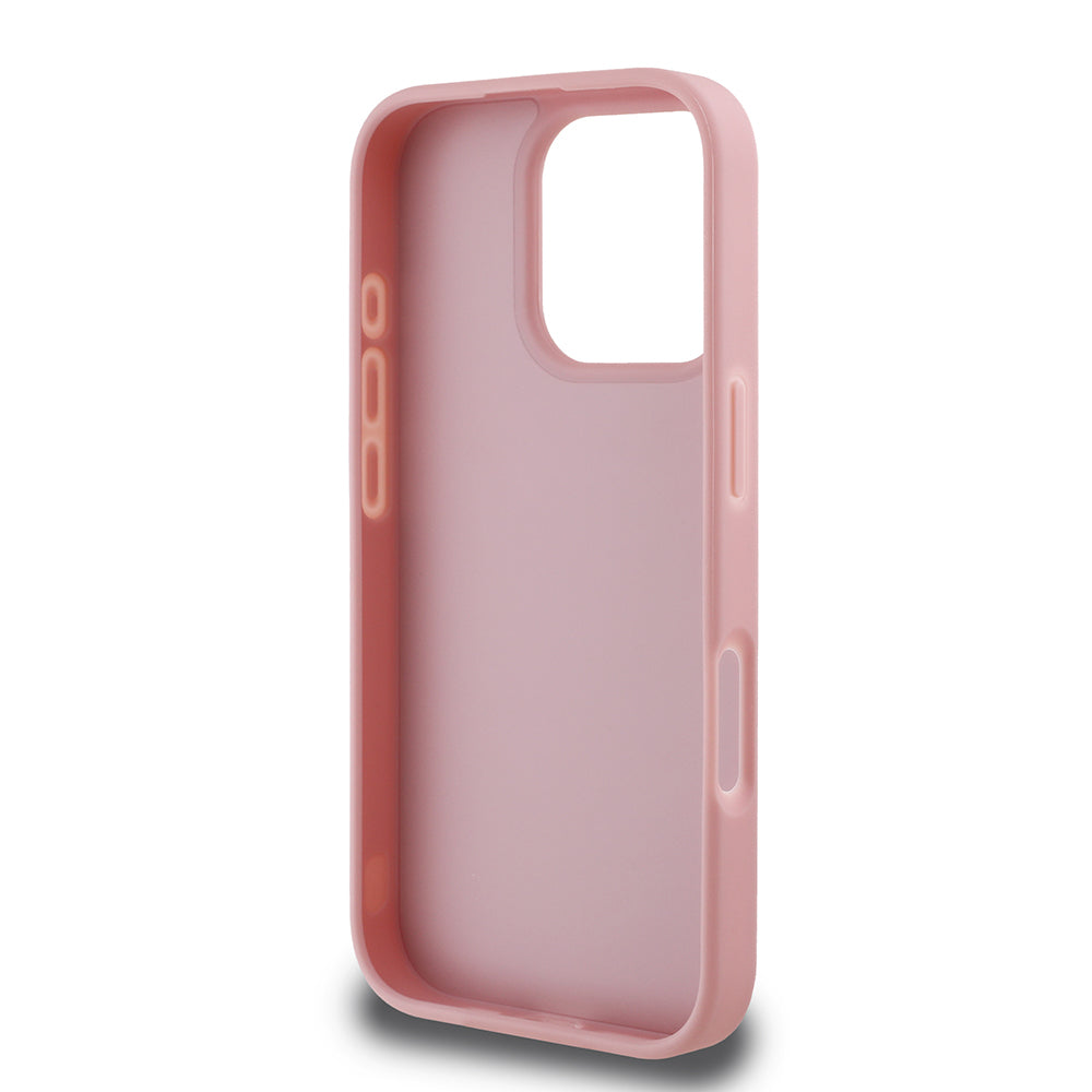 Guess iPhone 16 Pro Orjinal Lisanslı Taşlı Arka Yüzey Üçgen Logolu Telefon Kılıfı-7
