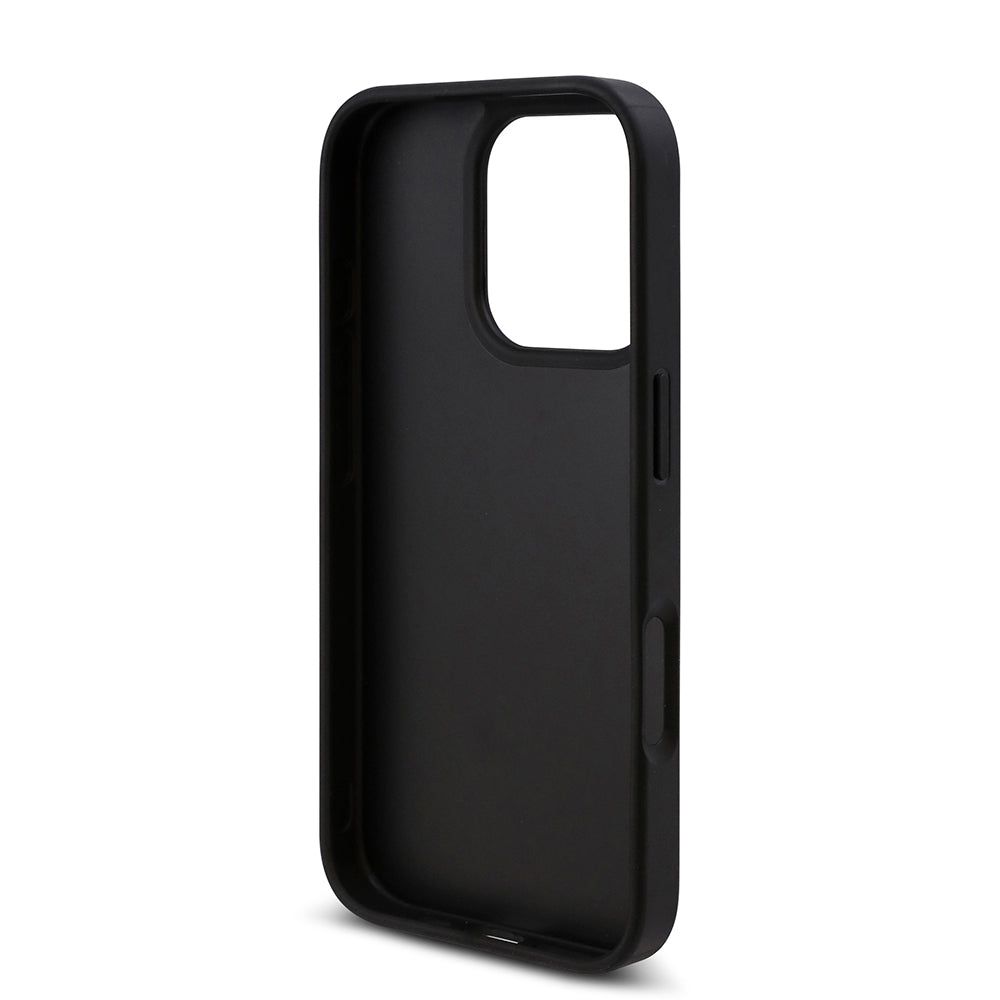 Guess iPhone 16 Pro Orjinal Lisanslı Taşlı Arka Yüzey Üçgen Logolu Telefon Kılıfı-31