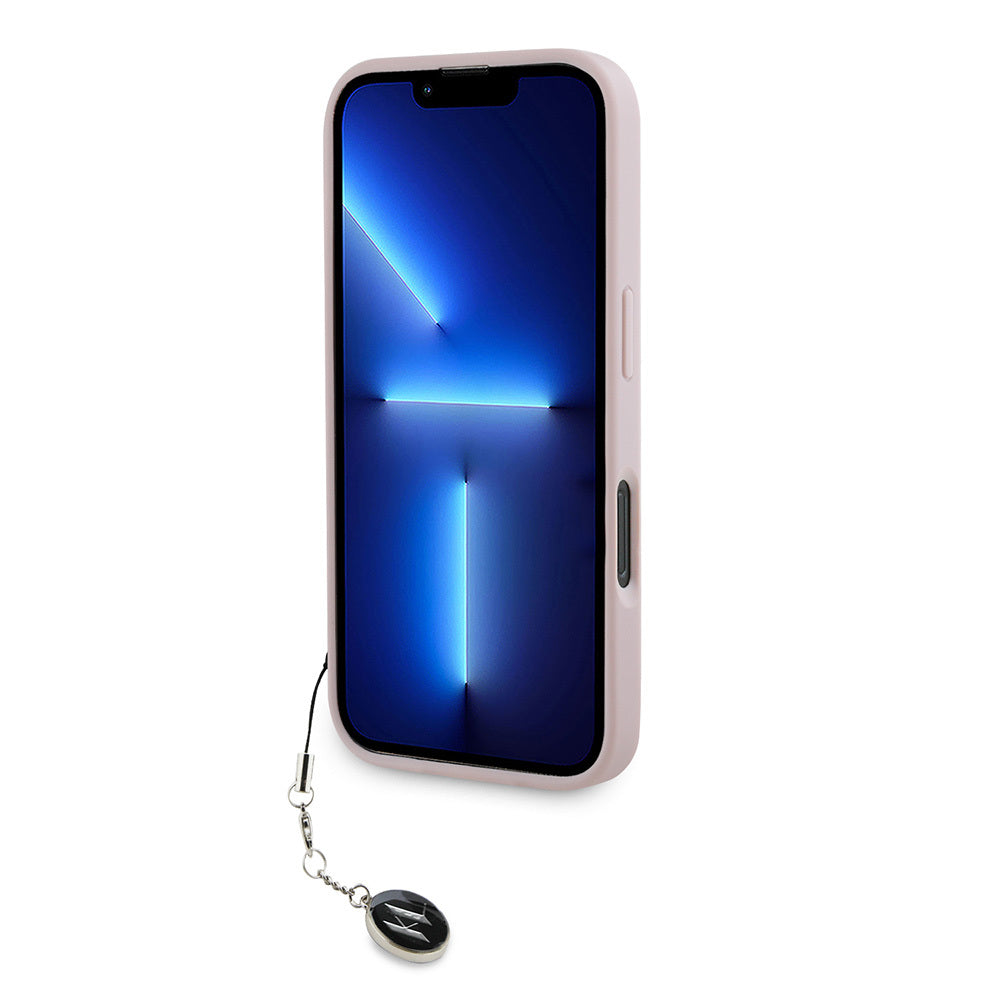 Karl Lagerfeld iPhone 16 Pro Orjinal Lisanslı Anahtarlıklı Taşlı KL Yazılı Saffiano Rhinestones Telefon Kılıfı-5