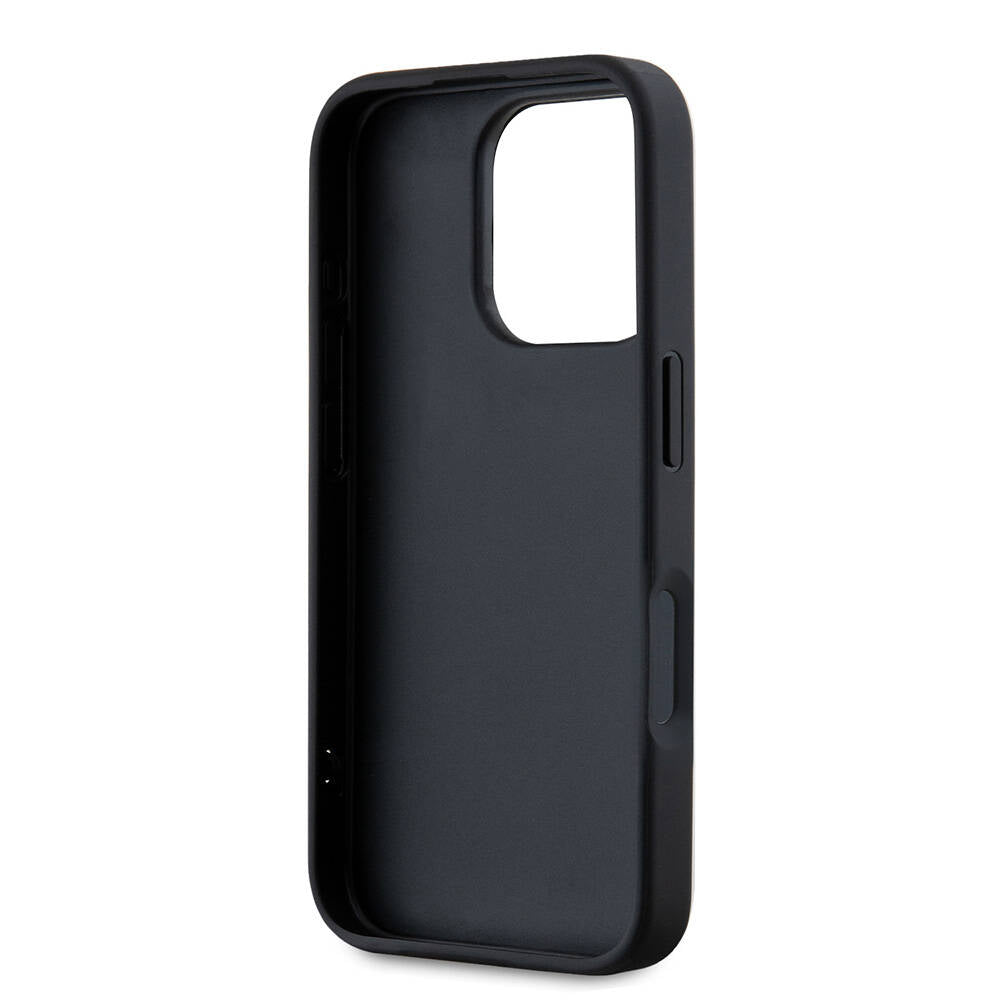 Karl Lagerfeld iPhone 16 Pro Orjinal Lisanslı Askılı Saffiano Athleisure Şerit Çizgili Telefon Kılıfı-6