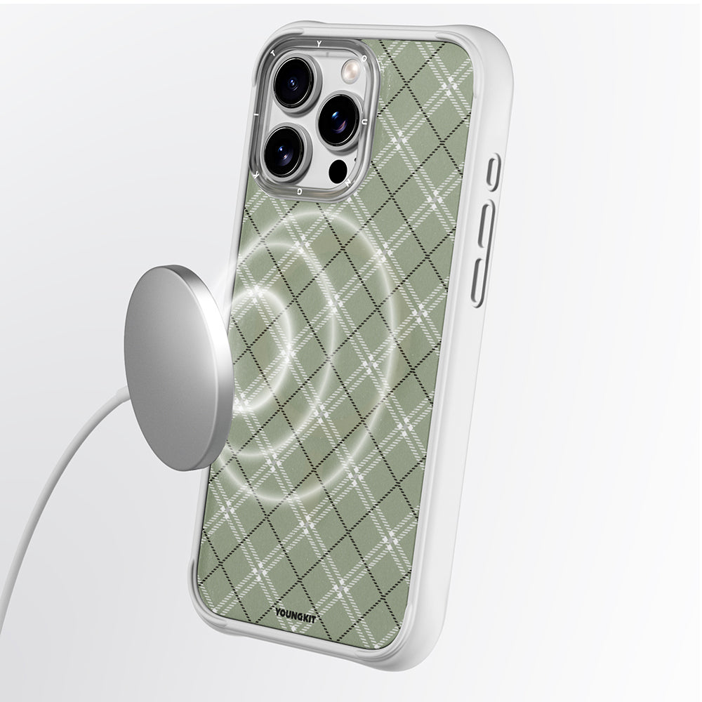 Youngkit Argyle Serisi iPhone 16 Pro Magsafe Telefon Kılıfı