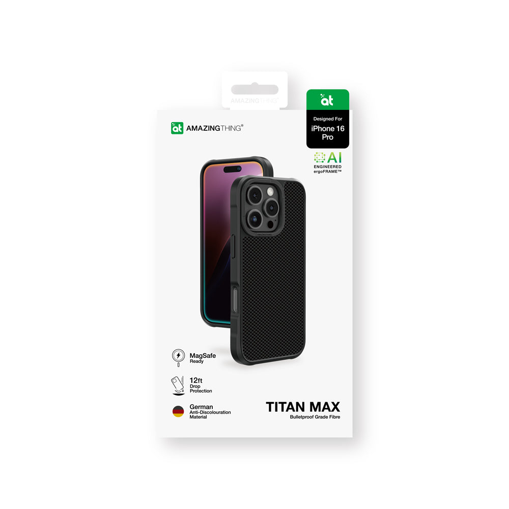 Amazingthing Titan Max Serisi iPhone 16 Pro Magsafe 1500D Aramid Fiber Telefon Kılıfı - 12