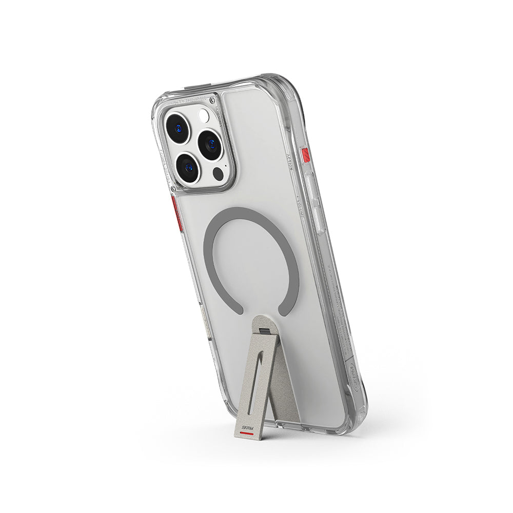 Skinarma Helix iPhone 16 Pro Magsafe Şarj Özellikli 360 Derece Dönebilen Standlı Kılıf