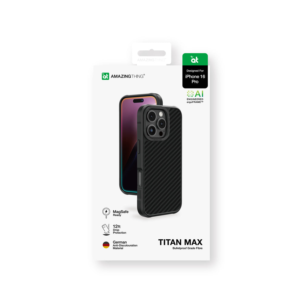 Amazingthing Titan Max Serisi iPhone 16 Pro Magsafe 600D Aramid Fiber Telefon Kılıfı - 13