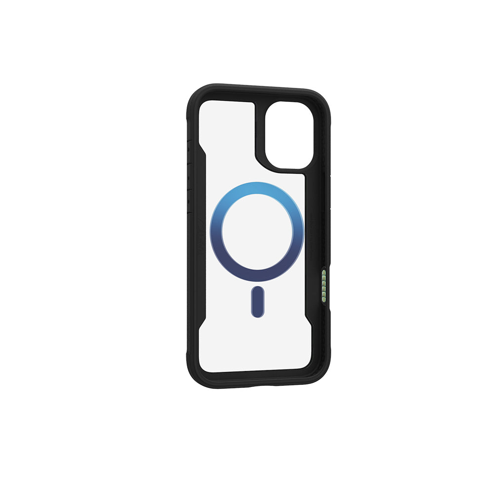 Raptic Shield 2.0 Serisi iPhone 16 Pro M-safe Şarj Özellikli Airbagli Şeffaf Arka Yüzey Kılıf