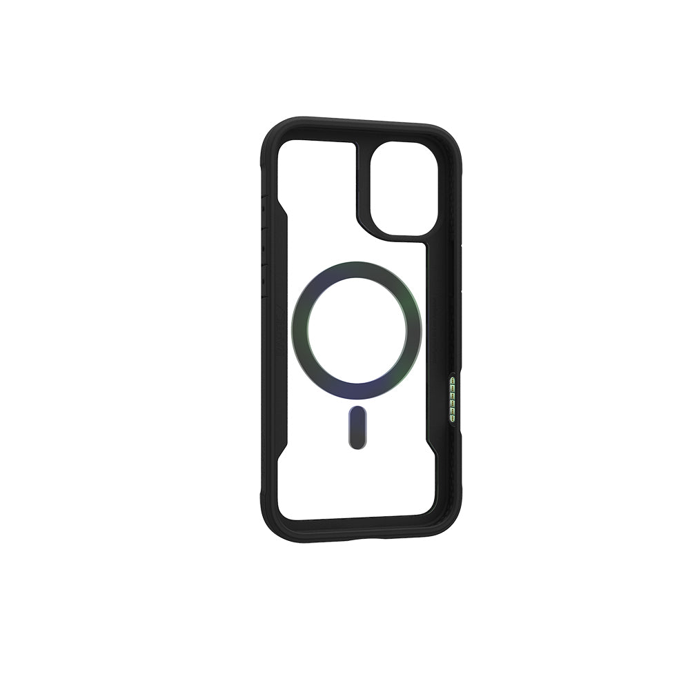Raptic Shield 2.0 Serisi iPhone 16 Pro M-safe Şarj Özellikli Airbagli Şeffaf Arka Yüzey Kılıf