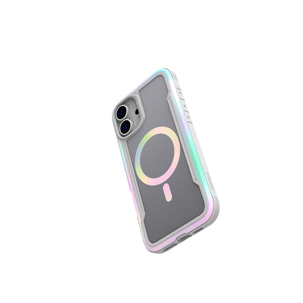 Raptic Shield 2.0 Serisi iPhone 16 Pro M-safe Şarj Özellikli Airbagli Şeffaf Arka Yüzey Kılıf