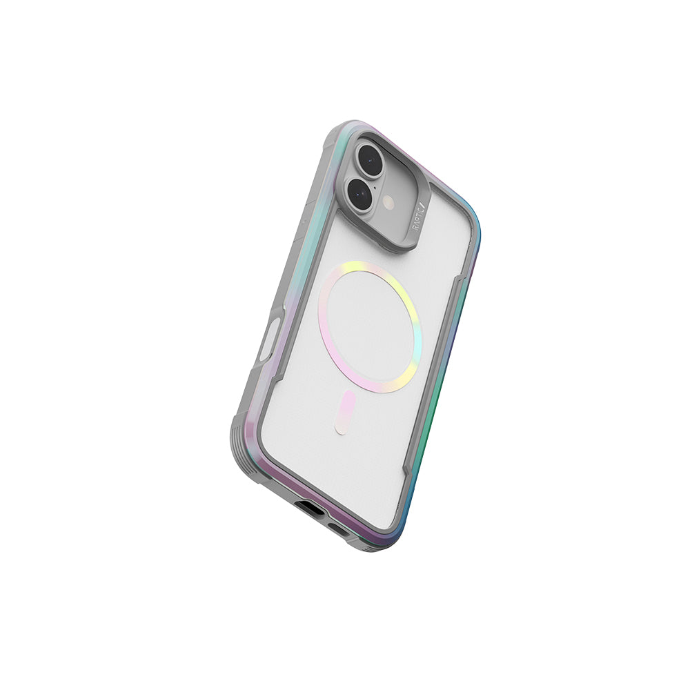 Raptic Shield 2.0 Serisi iPhone 16 Pro M-safe Şarj Özellikli Airbagli Şeffaf Arka Yüzey Kılıf