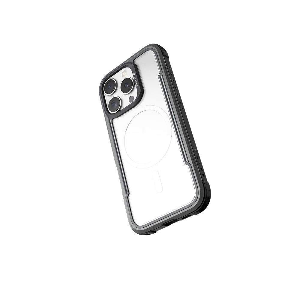 Raptic Shield Serisi iPhone 16 Pro M-safe Şarj Özellikli Airbagli Şeffaf Arka Yüzey Kılıf