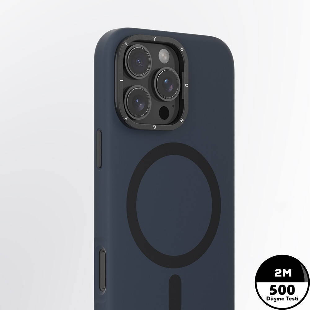 Youngkit Bitty Cream iPhone 16 Pro Magsafe Şarj Özellikli Kamera Standlı Telefon Kılıfı-7
