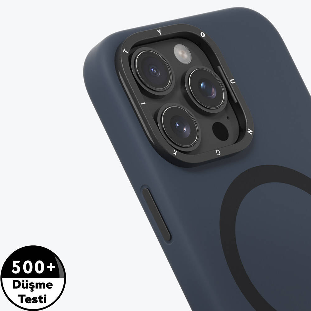 Youngkit Bitty Cream iPhone 16 Pro Magsafe Şarj Özellikli Kamera Standlı Telefon Kılıfı-8