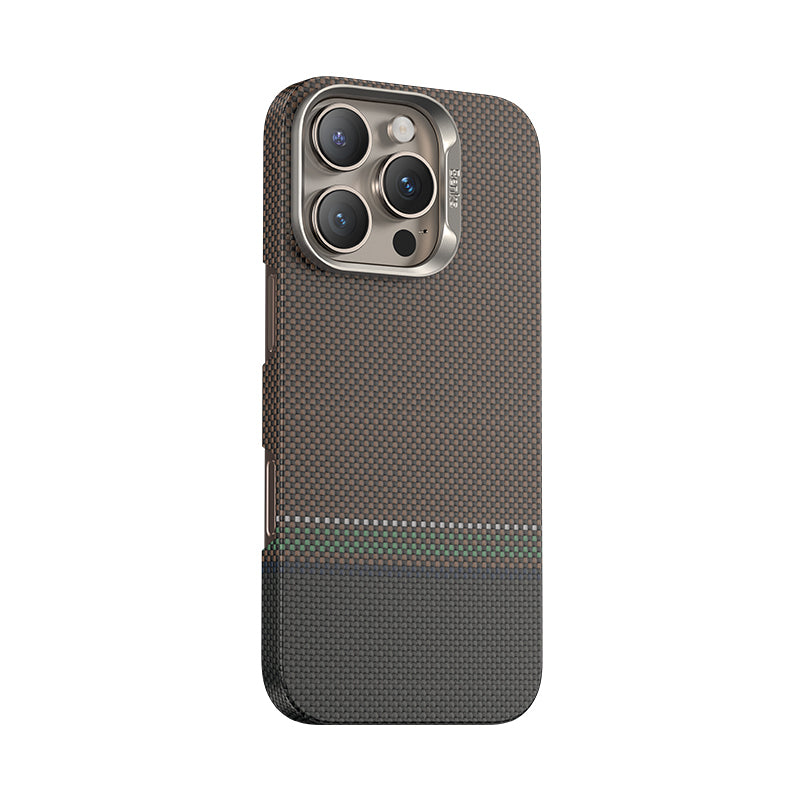 Benks Prestige ArmorAir iPhone 16 Pro M-safe Şarj Özellikli Karbon Fiber Tasarımlı Kevlar Kılıf