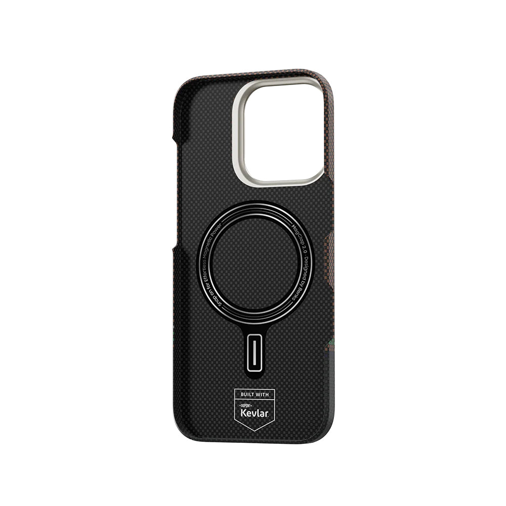 Benks Prestige ArmorAir iPhone 16 Pro M-safe Şarj Özellikli Karbon Fiber Tasarımlı Kevlar Kılıf