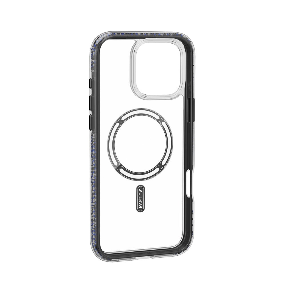 Raptic AirJoy Serisi iPhone 16 Pro M-safe Şarj Özellikli Boncuk Tasarımlı Şeffaf Kılıf