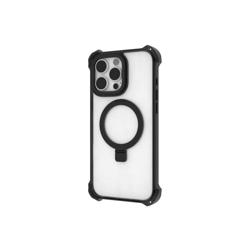 Raptic Dual Serisi iPhone 16 Pro M-safe Şarj Özellikli Şeffaf Standlı Kılıf