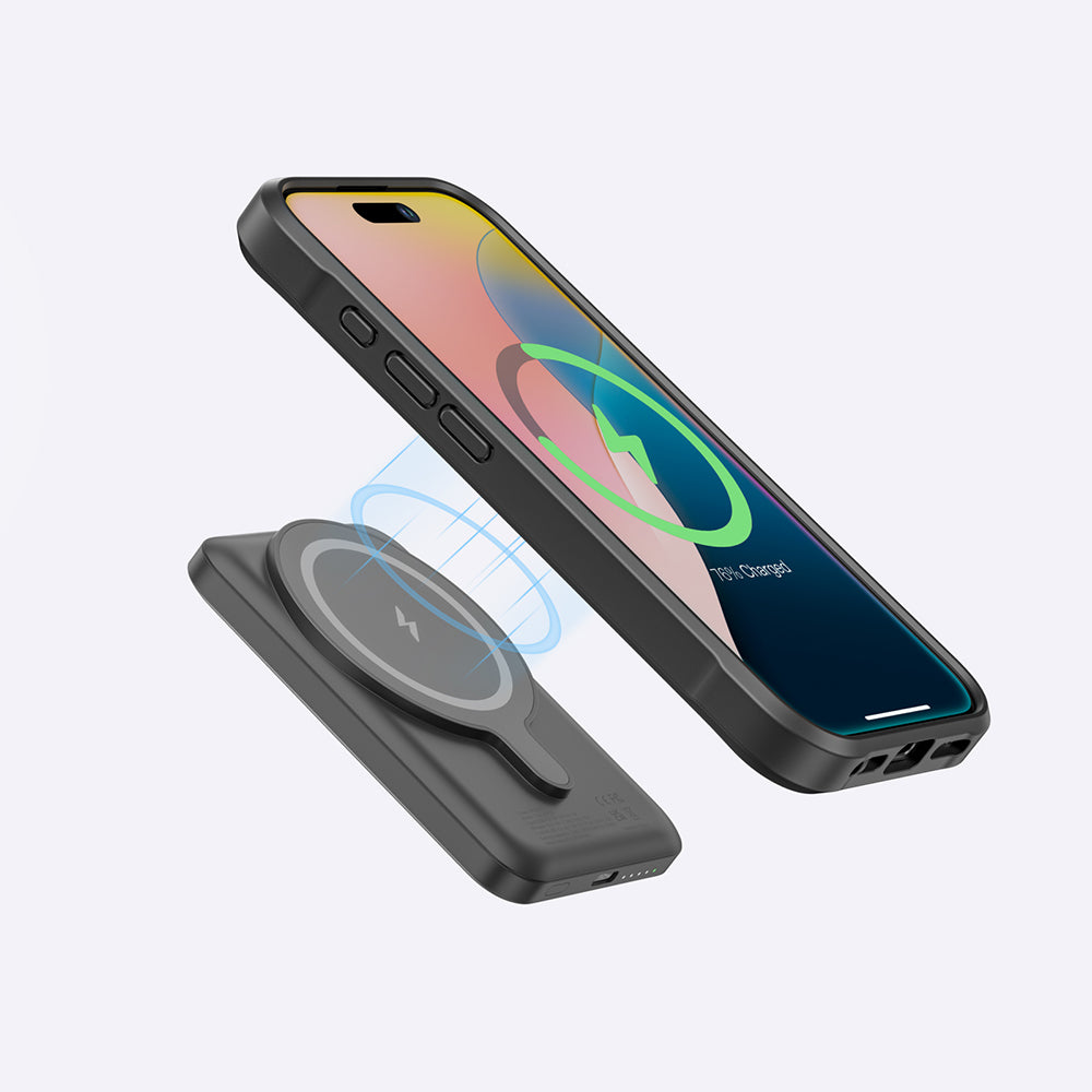 Amazingthing Glamour Luxe Serisi iPhone 16 Pro Magsafe Standlı Kartlıklı Set Telefon Kılıfı - 11
