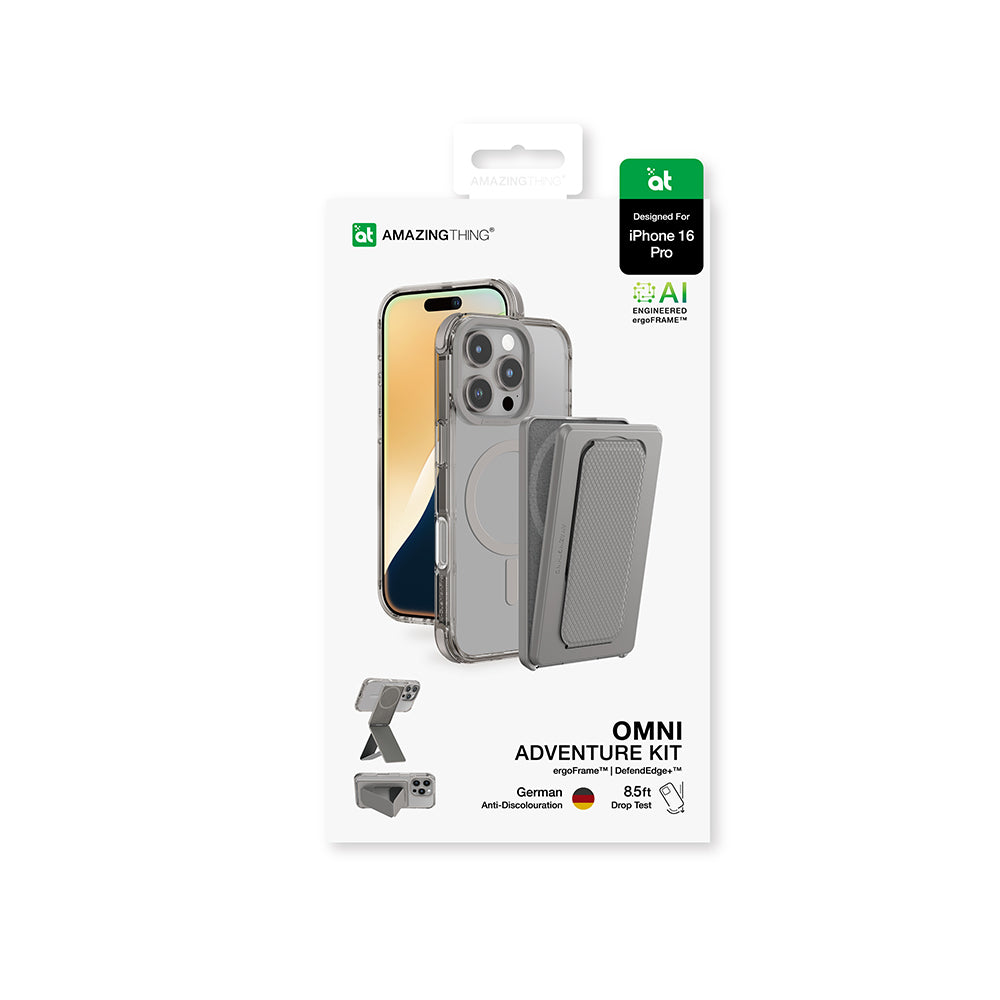 Amazingthing Omni Adventure Serisi iPhone 16 Pro Magsafe Şarj Özellikli Standlı Set Telefon Kılıfı - 15