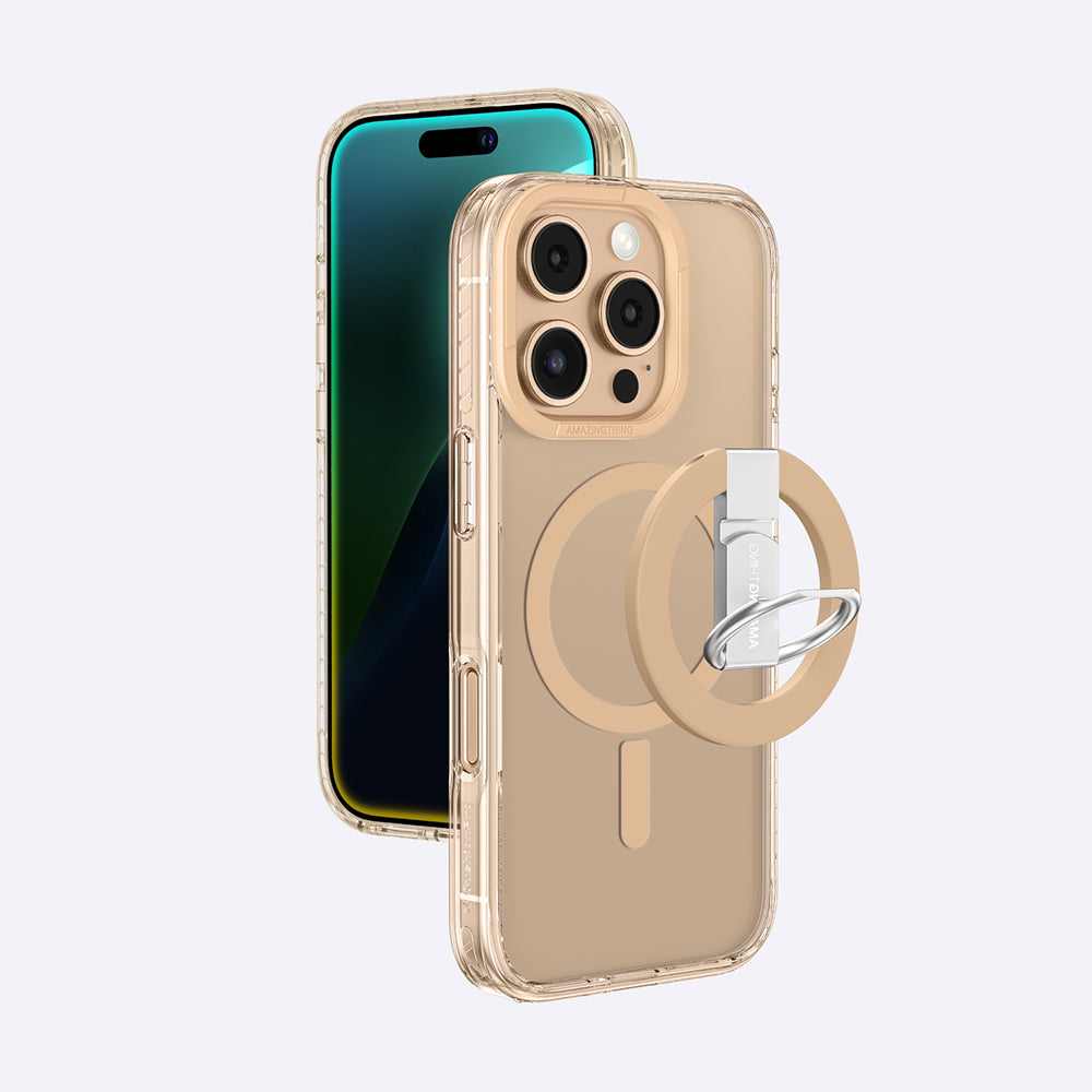 Amazingthing Titan Pro Serisi iPhone 16 Pro Magsafe Yüzük Standlı Telefon Kılıfı - 29