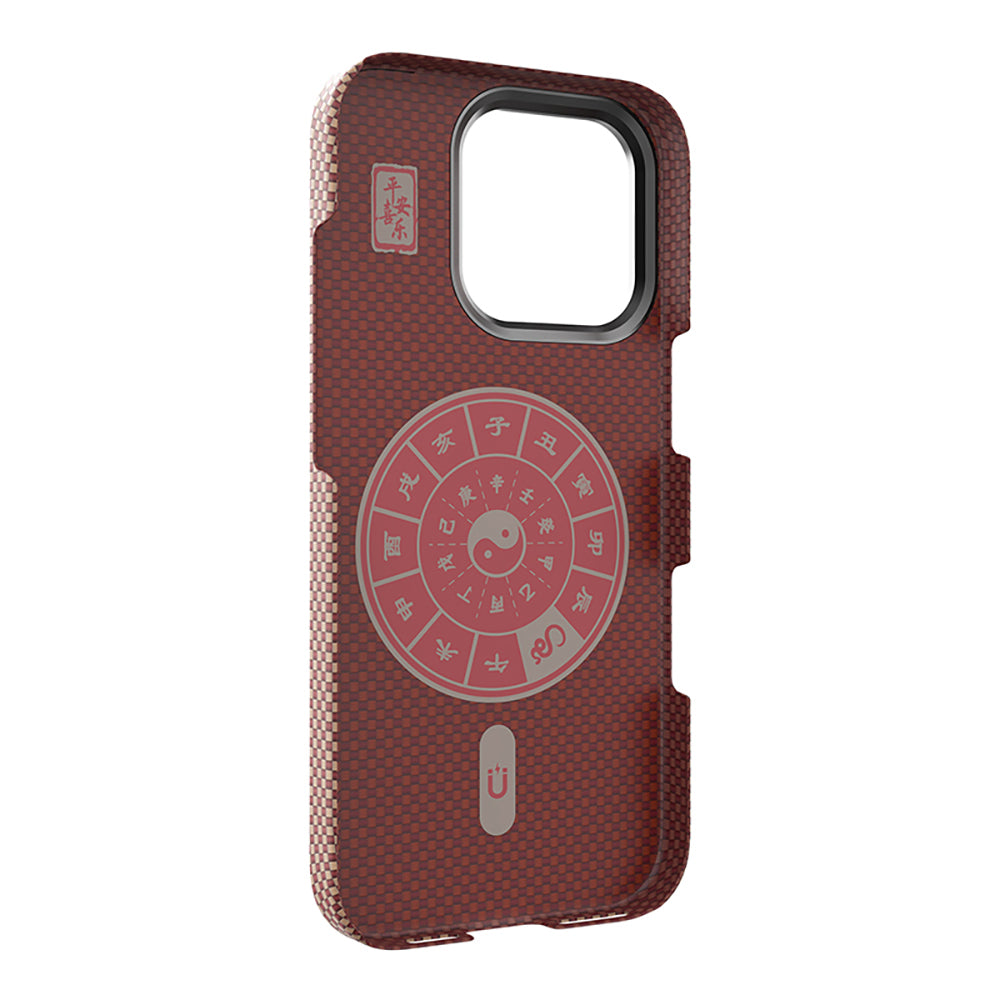 Wiwu DCC-208 iPhone 16 Pro M-safe Kamera Standlı Aramid Fiber Tasarım Kevlar Kılıf