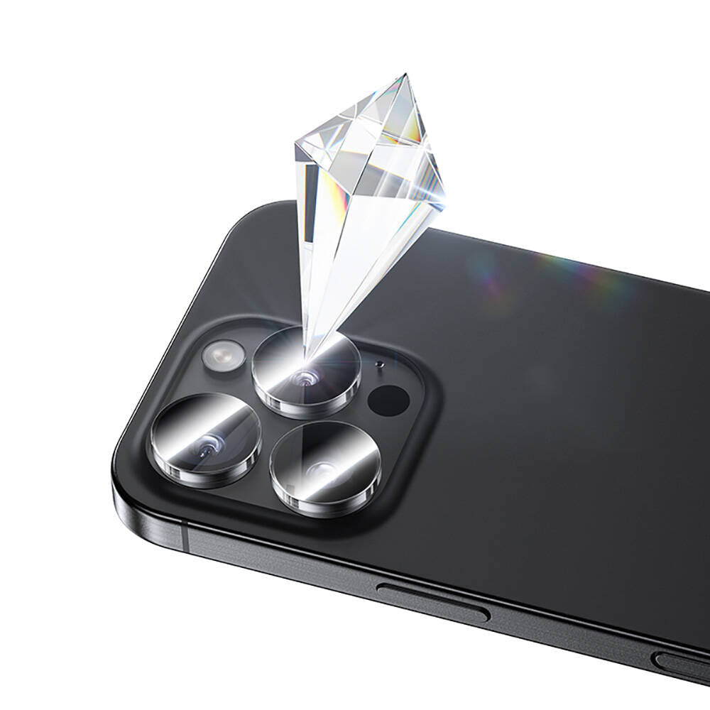 Benks AR Glass Warrior iPhone 16 Pro Max Transparan Premium Cam Kamera Lens Koruyucu