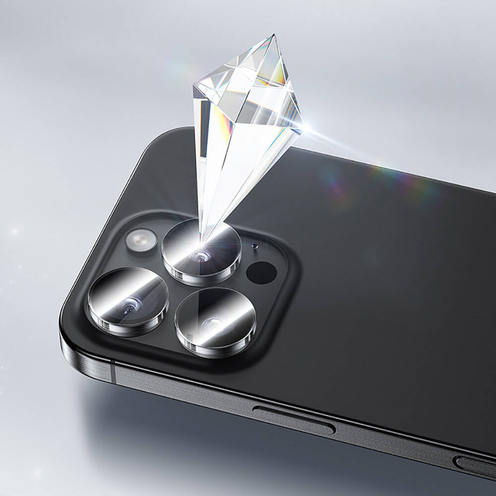 Benks AR Glass Warrior iPhone 16 Pro Max Transparan Premium Cam Kamera Lens Koruyucu