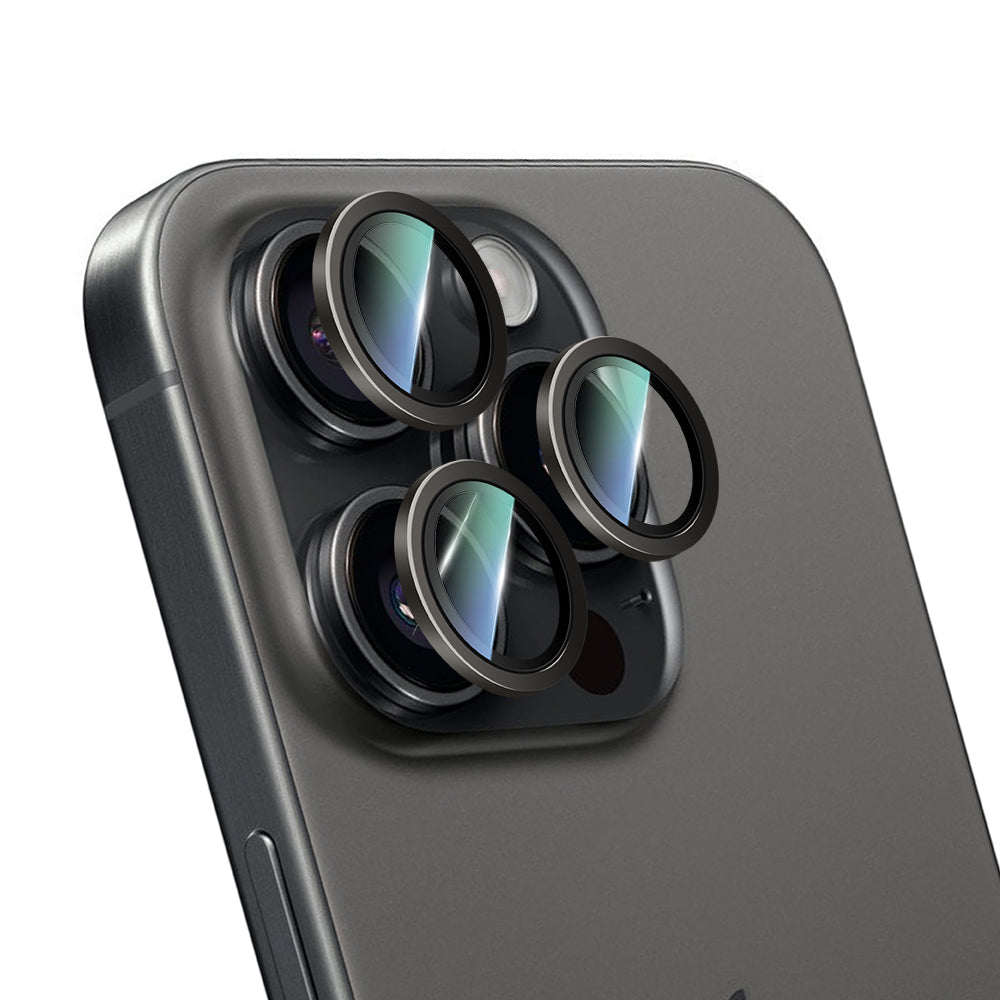 CaseWorld Alloy Two-Color Serisi iPhone 16 Pro Max Lens Koruyucu
