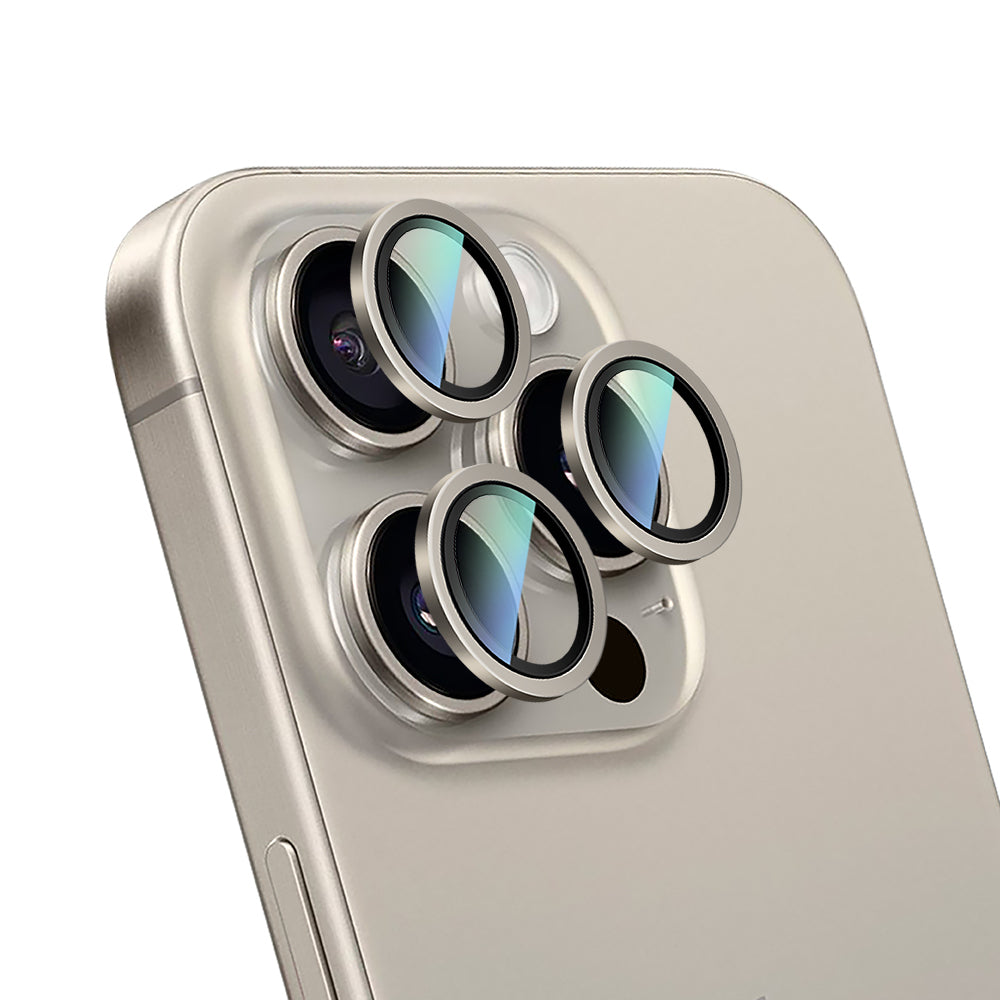CaseWorld Alloy Two-Color Serisi iPhone 16 Pro Max Lens Koruyucu