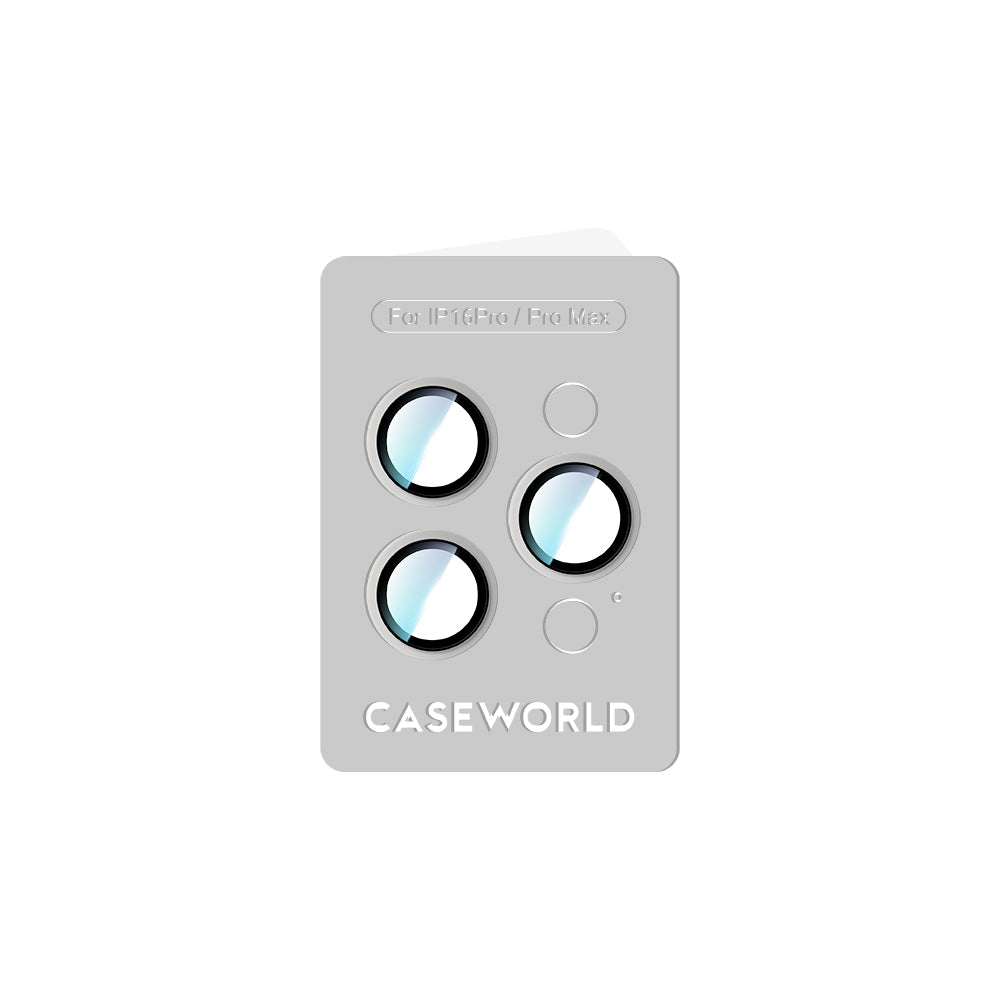CaseWorld Alloy Two-Color Serisi iPhone 16 Pro Max Lens Koruyucu