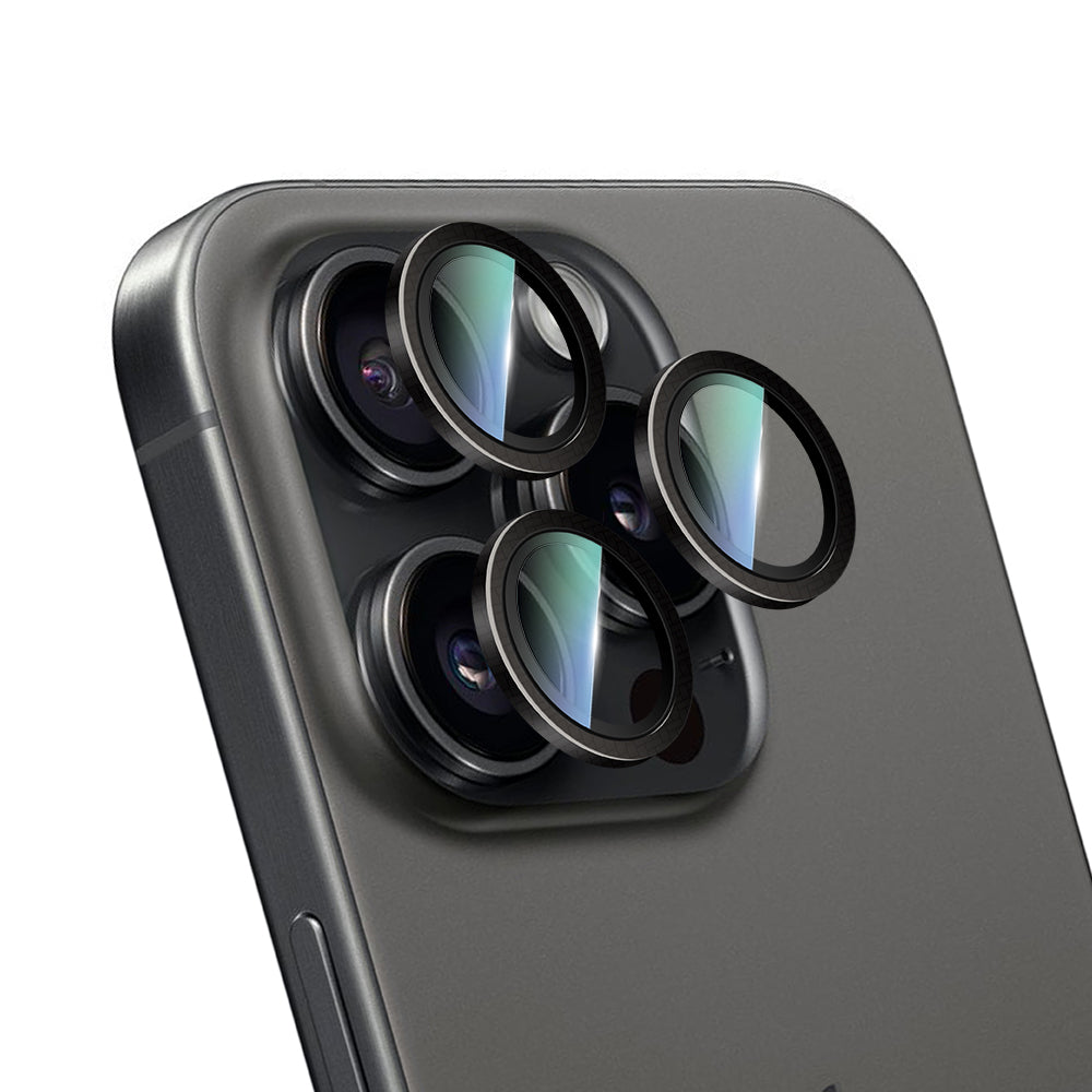 CaseWorld Karbon Fiber Serisi iPhone 16 Pro Max Anti Reflective Ultra Clear Kamera Lens Koruyucu