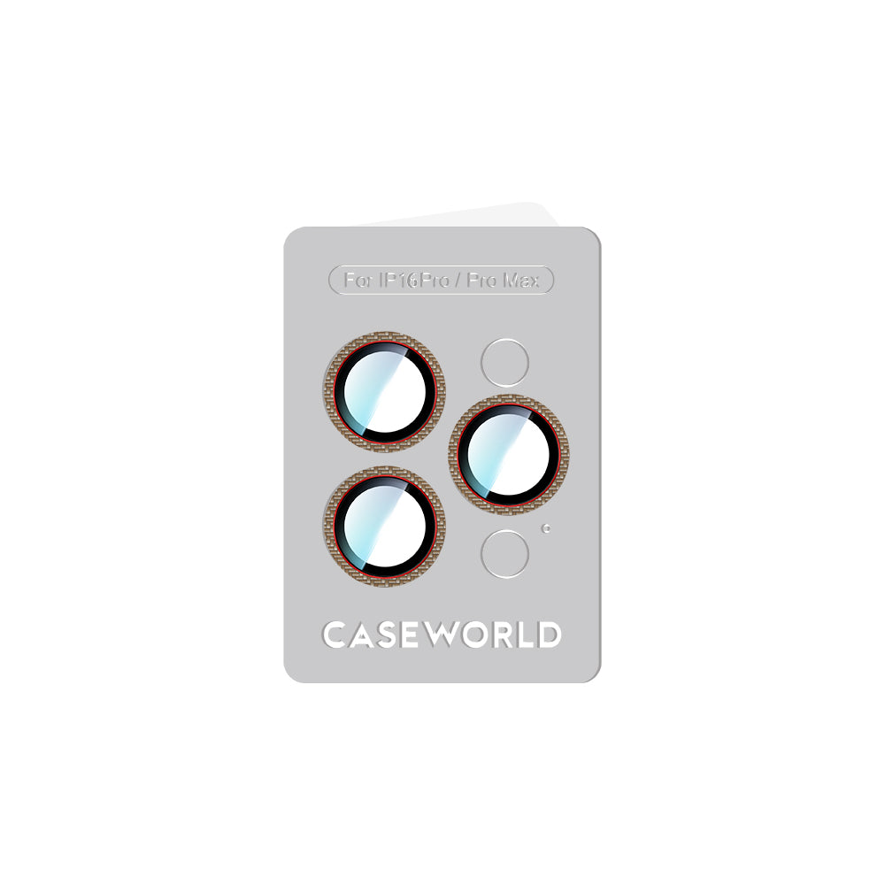 CaseWorld Karbon Fiber Serisi iPhone 16 Pro Max Anti Reflective Ultra Clear Kamera Lens Koruyucu