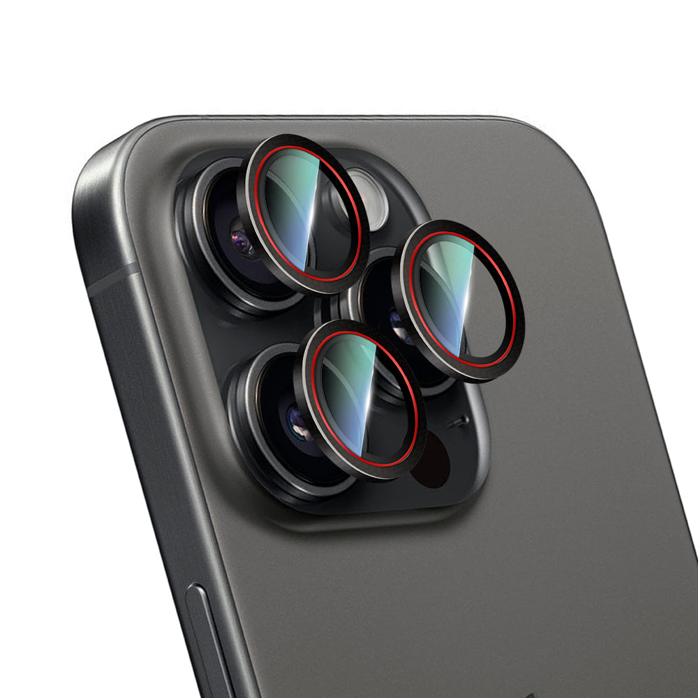 CaseWorld Karbon Fiber Serisi iPhone 16 Pro Max Anti Reflective Ultra Clear Kamera Lens Koruyucu