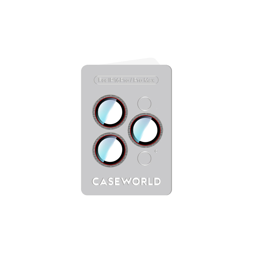 CaseWorld Karbon Fiber Serisi iPhone 16 Pro Max Anti Reflective Ultra Clear Kamera Lens Koruyucu