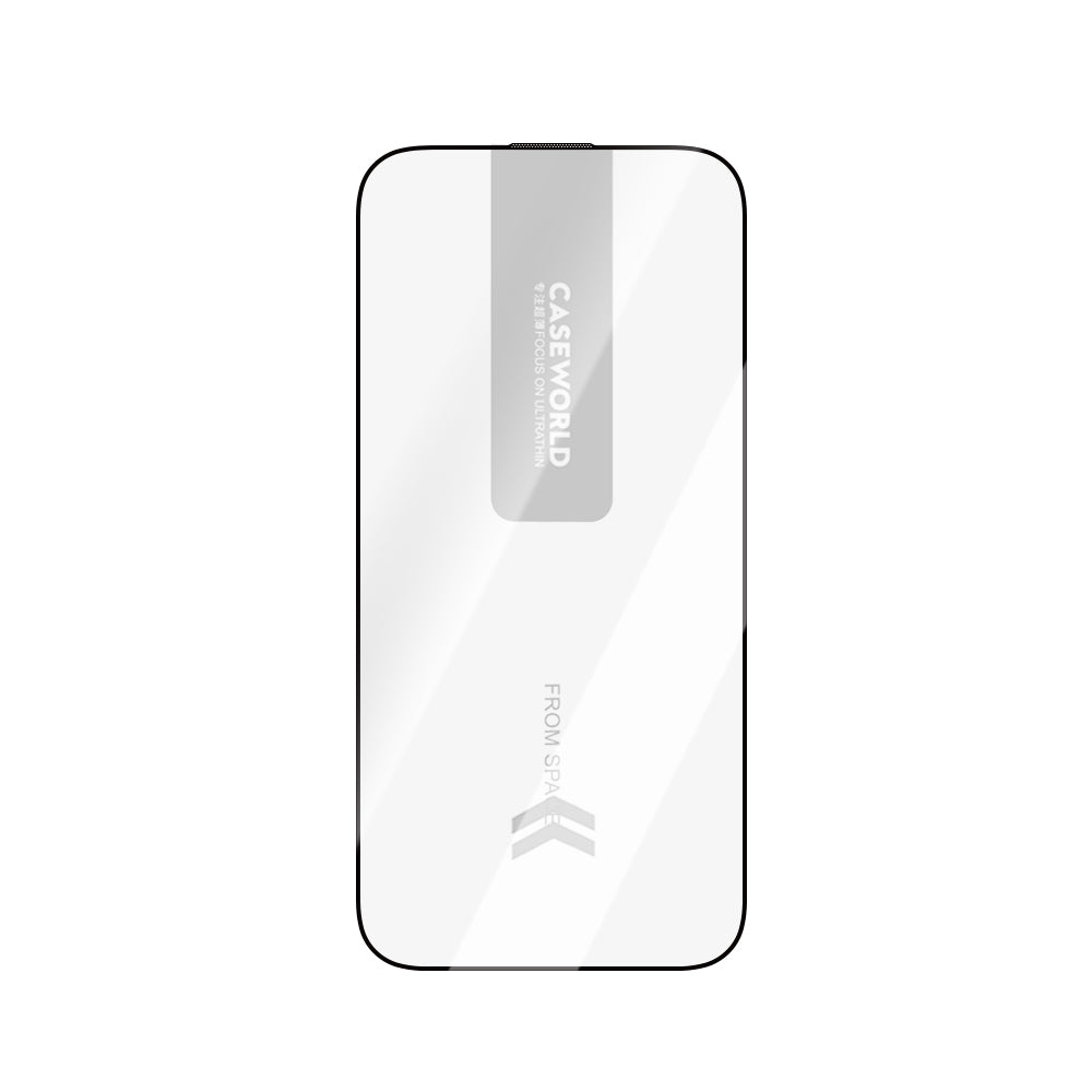 CaseWorld Ultra-Thin Serisi iPhone 16 Pro Max TMQ 0.15mm HD 3D Cam Ekran Koruyucu + Uygulama Aparatlı