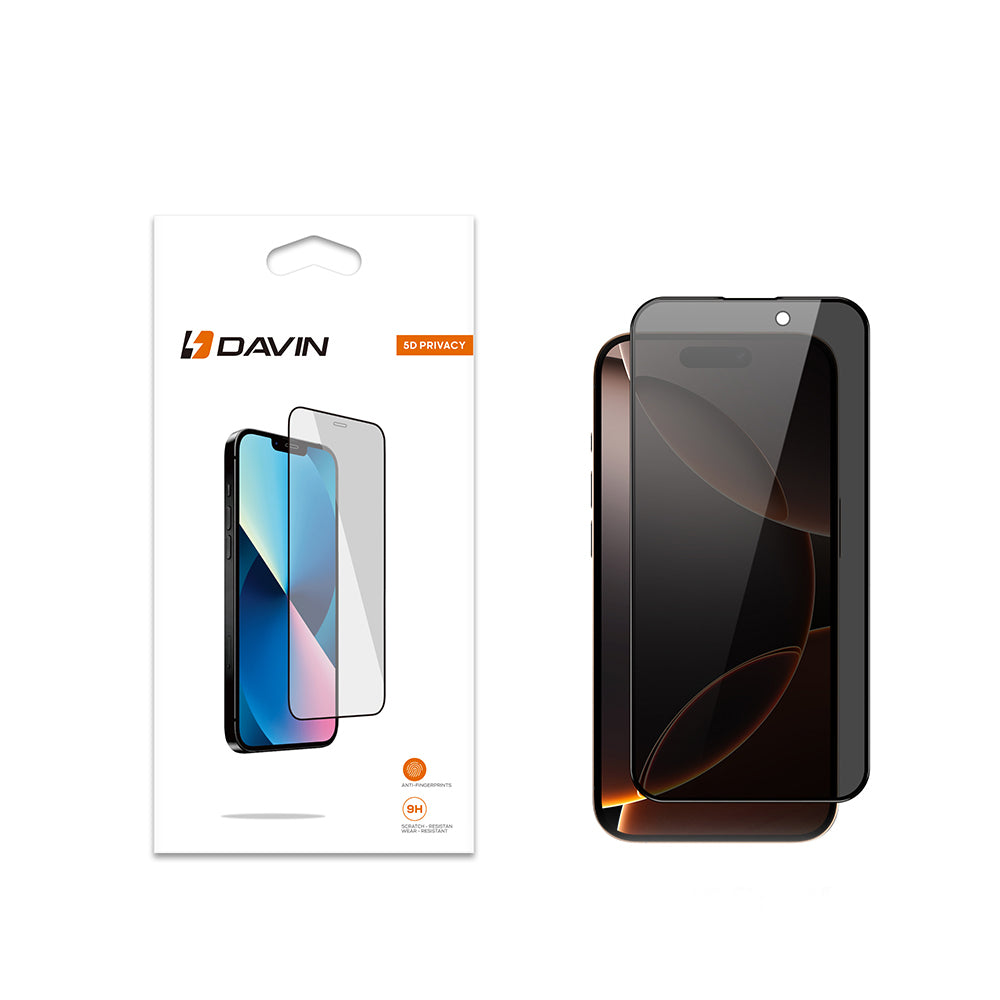Davin iPhone 16 Pro Max 5D Privacy Cam Ekran Koruyucu-2