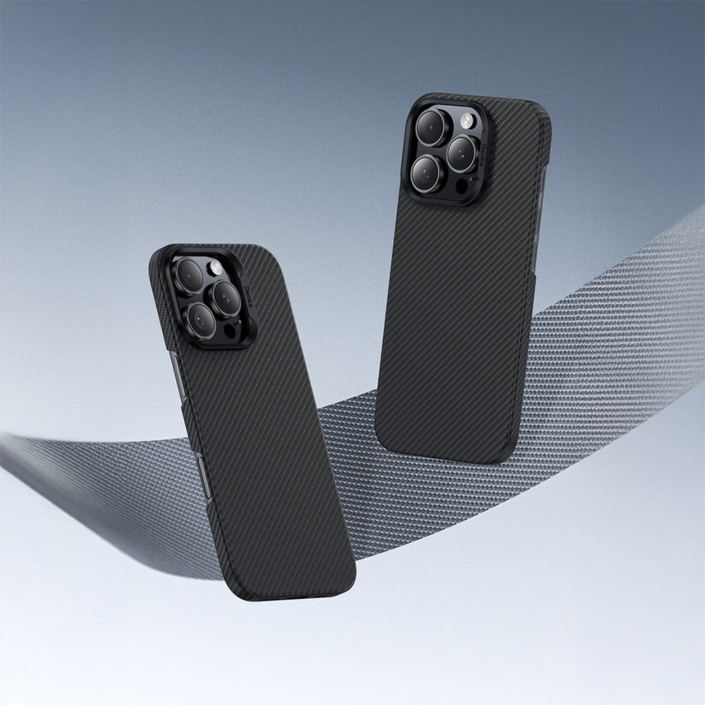 Benks iPhone 16 Pro Max M-safe Metal Kamera Çerçeveli Magnetik ArmorAir 600D Kevlar Fiber Kılıf