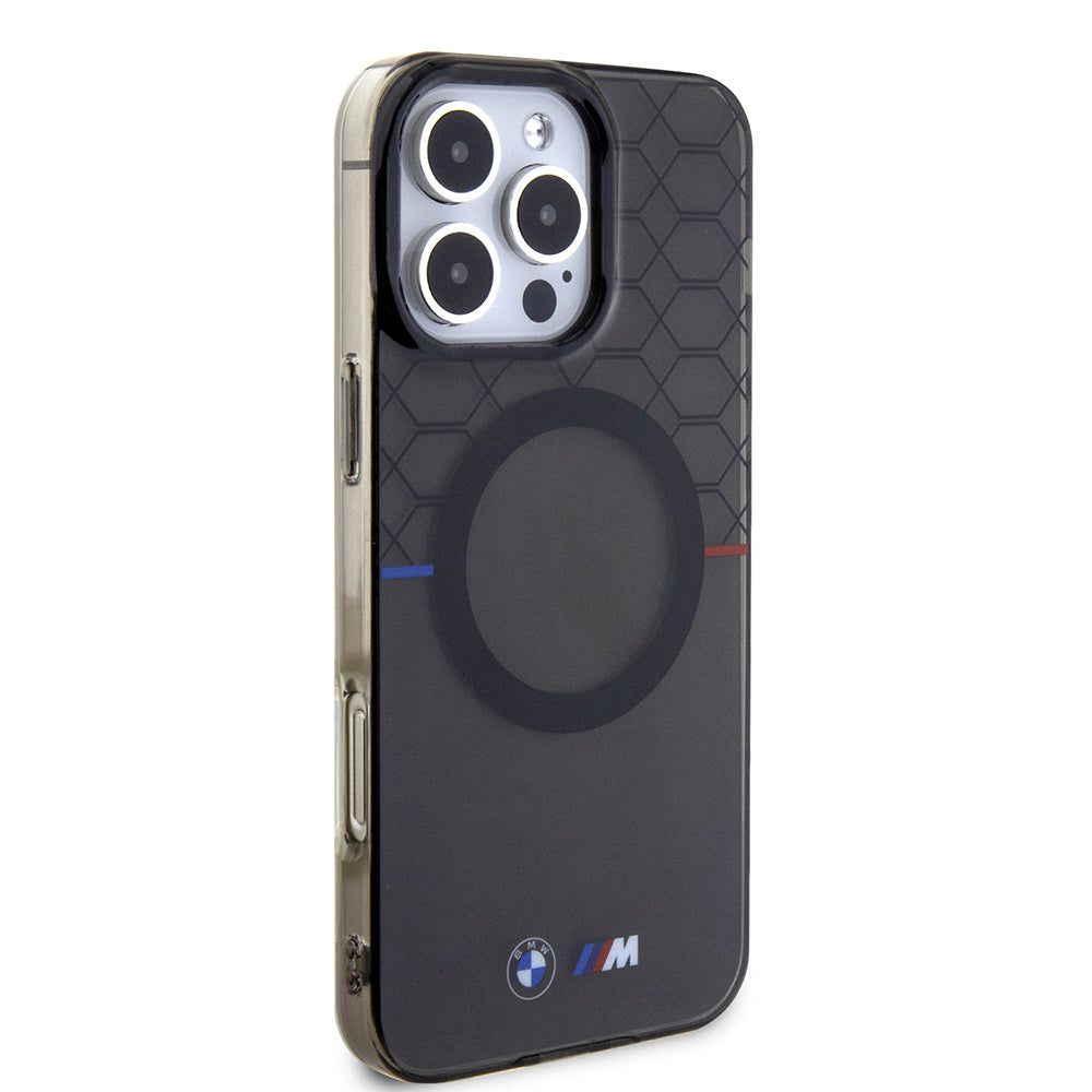 BMW iPhone 16 Pro Max Magsafe Transparan M Dizayn Orjinal Lisanslı Telefon Kılıfı