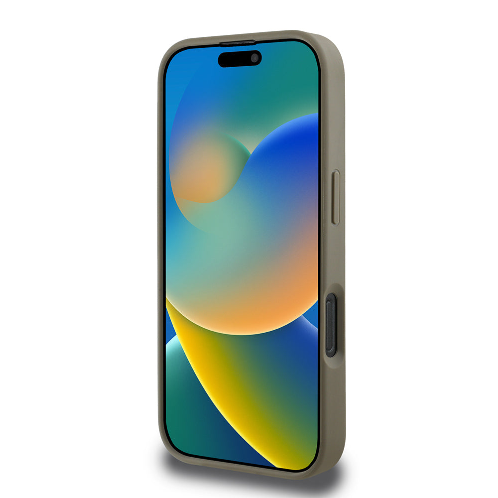 DKNY iPhone 16 Pro Max Orjinal Lisanslı M-safe Şarj Özellikli 3D Yazılı Grid Pattern Kılıf