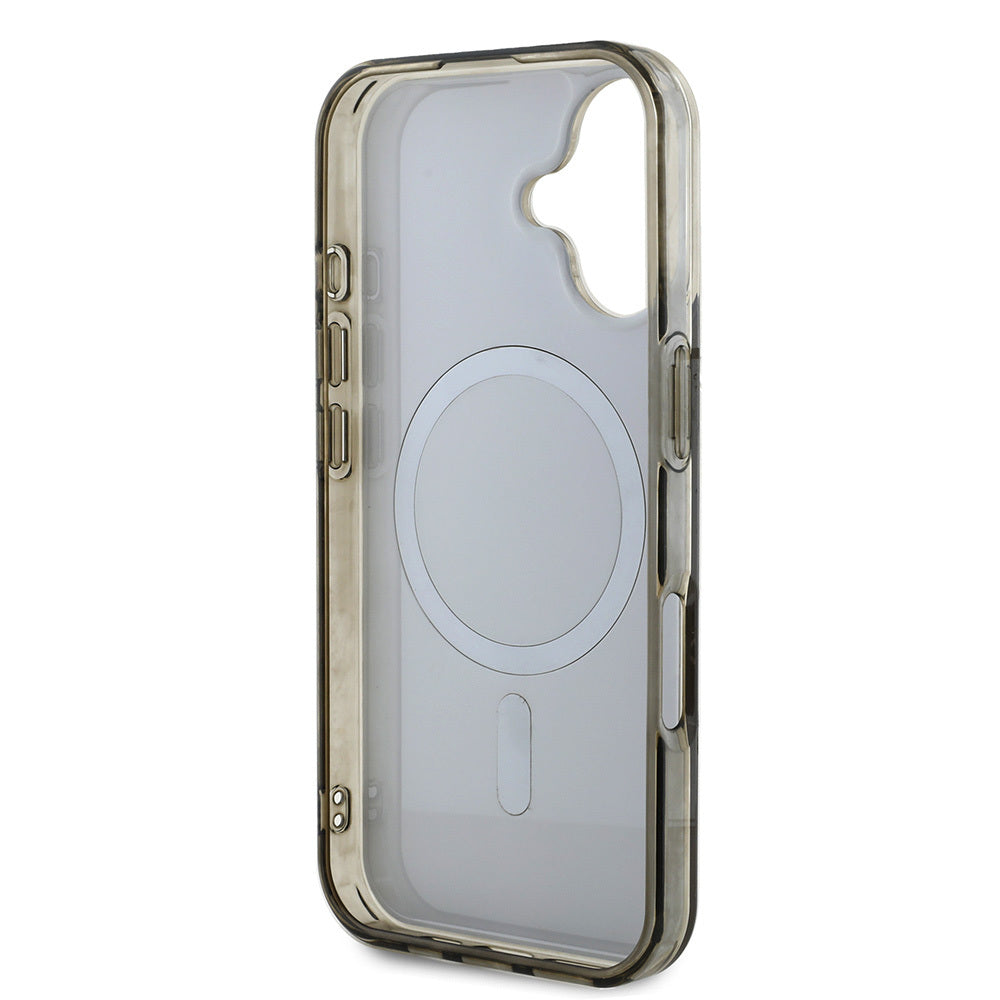Guess iPhone 16 Pro Max Orjinal Lisanslı Magsafe Şarj Özellikli IML Baskılı Klasik Logolu 4G Desenli Telefon Kılıfı-15