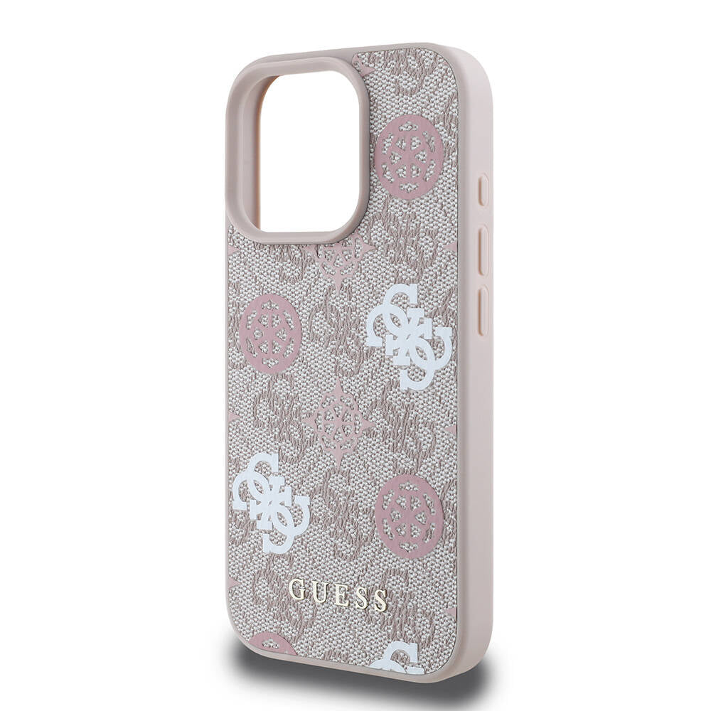 Guess iPhone 16 Pro Max Orjinal Lisanslı Magsafe Şarj Özellikli 4G Desenli Yazı Logolu Peony Telefon Kılıfı - 20