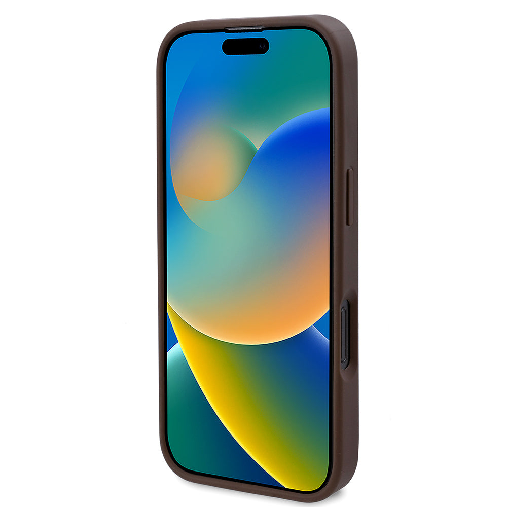Guess iPhone 16 Pro Max Orjinal Lisanslı M-safe Şarj Özellikli Gül Baskılı 4G Desenli Yazı Logolu Kılıf